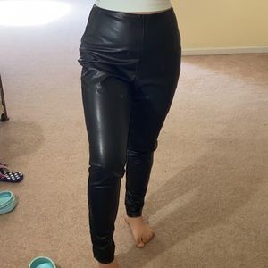Halogen leather pants